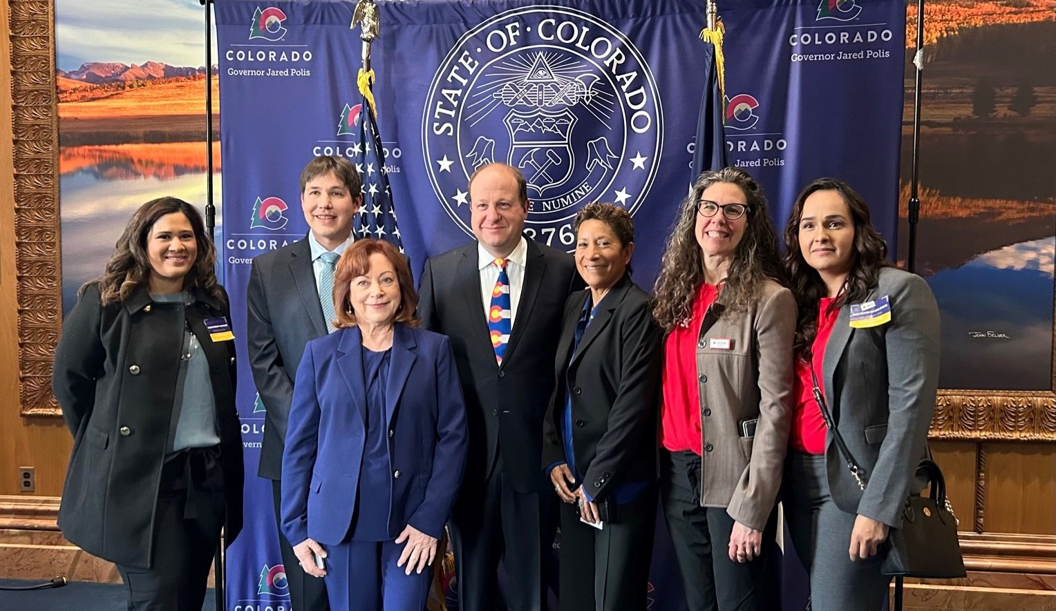 AFSC staff and partners with Colorado Gov. Jared Polis