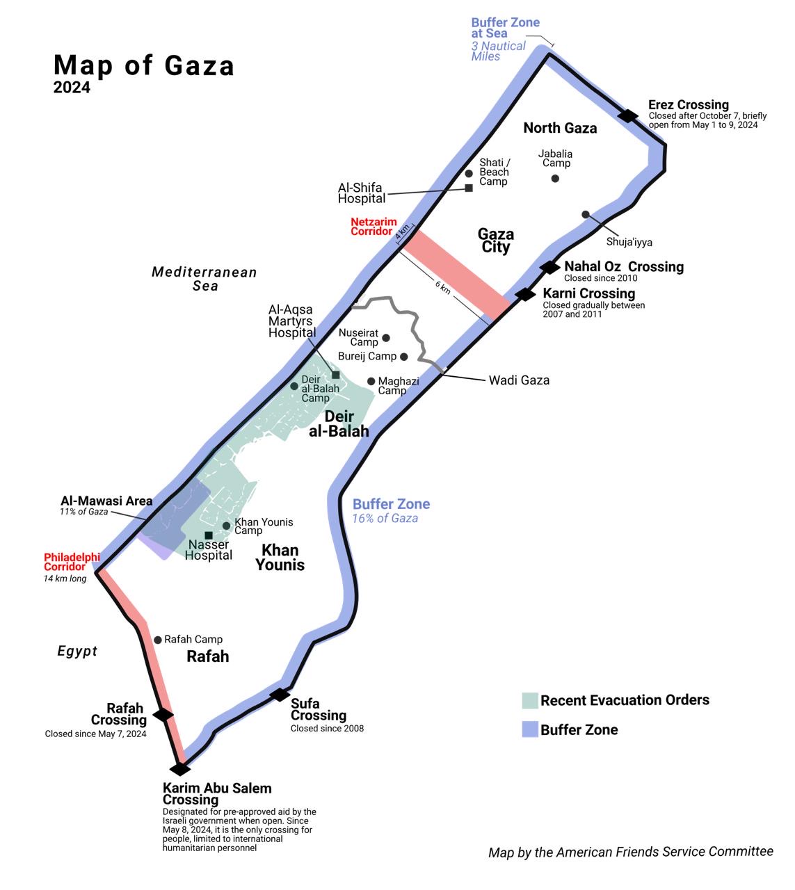 Gaza 2024 Map