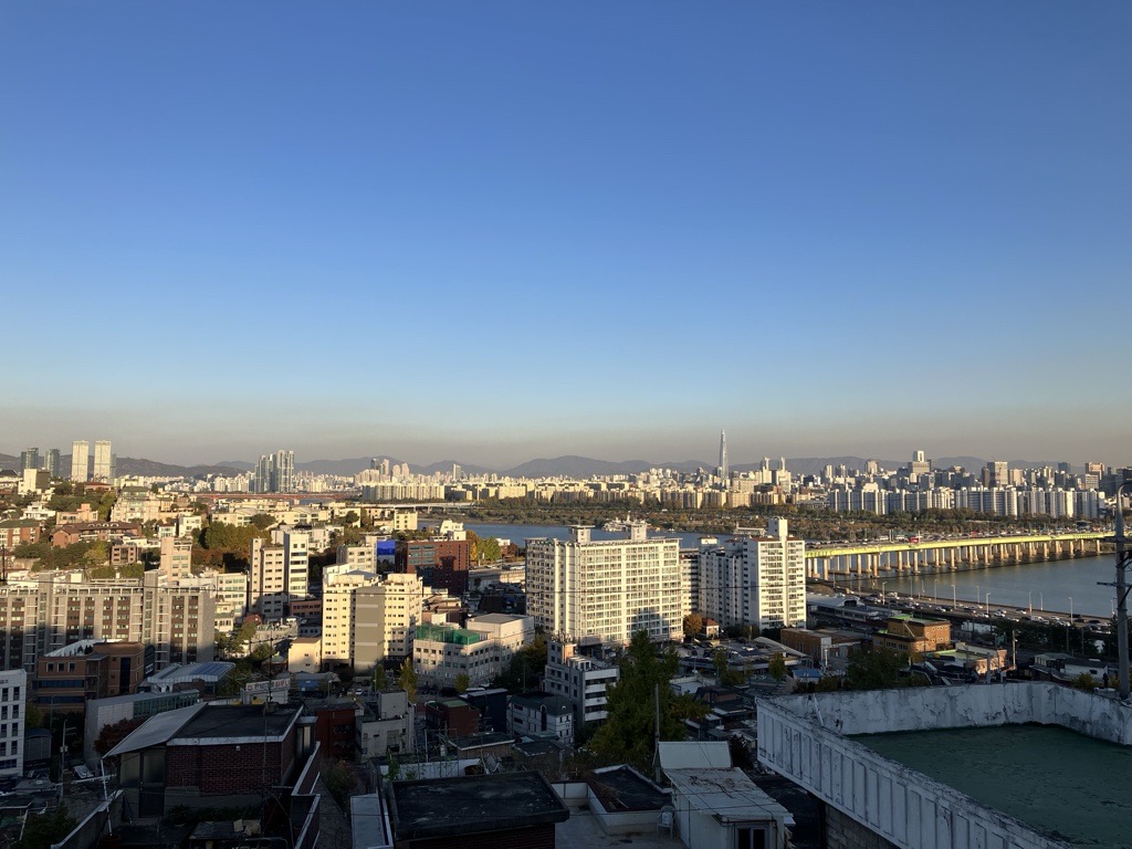 A picture of the Seoul skyline 