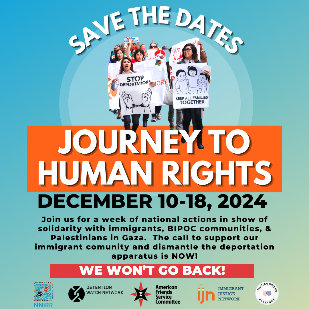 ‘Journey to Human Rights’ - an Immigration Justice week of action set to begin on Human Rights Day