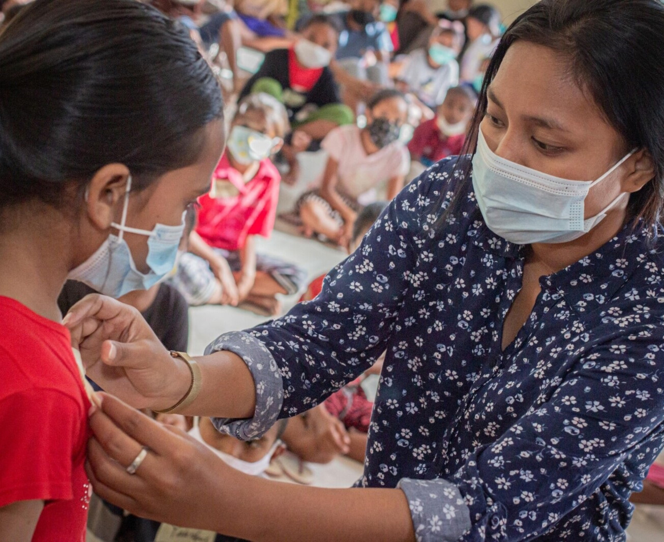 Delivering humanitarian aid in Indonesia