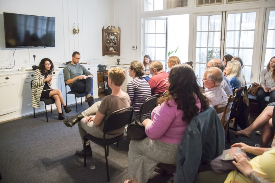 AFSC supports Palestinian and Israeli youth working to end militarized approaches that fuel conflict in the region. In May 2016, AFSC sponsored a U.S. speaking tour of Israeli conscientious objectors, who spoke to audiences on the East Coast. Photo: Lindsay Benson Garrett